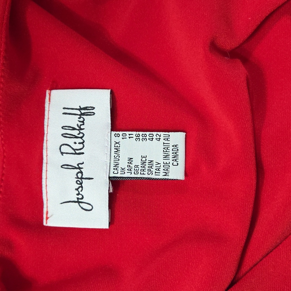 JOSEPH RIBKOFF DOUBLE STRAP RED SLEEVELESS TANK TUNIC TOP 8 - Picture 4 of 4